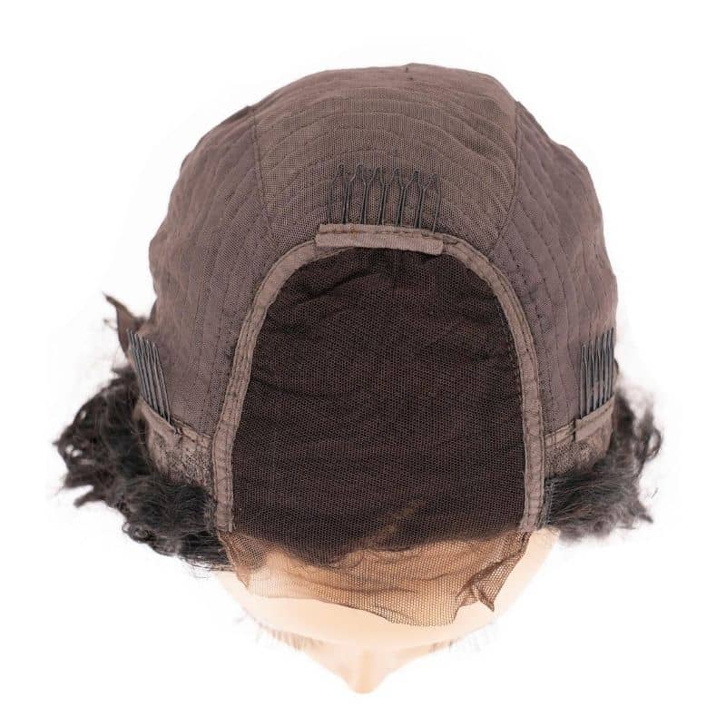 Beach Wave 4x4 Transparent Lace Human Hair Closure Wig