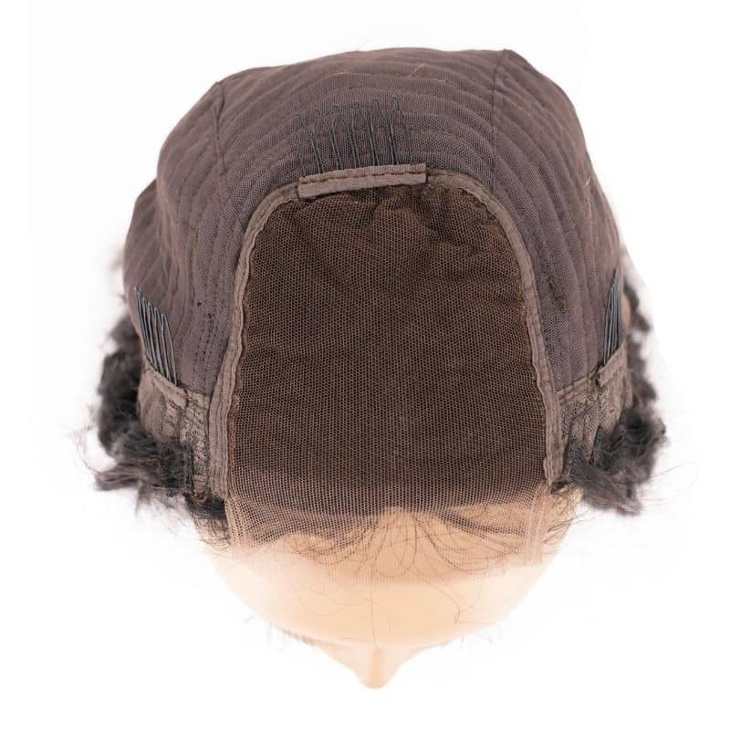 Messy Curl 4x4 Transparent Lace Human Hair Closure Wig
