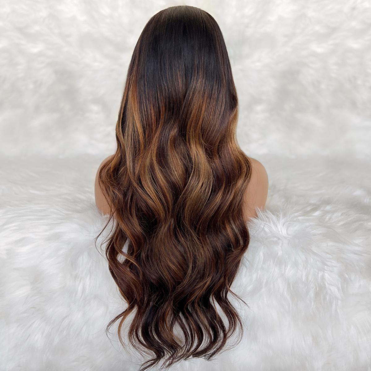 Ava, Glueless | 100% Human Hair Closure Wig, 5x5 HD Lace Professionally Colored