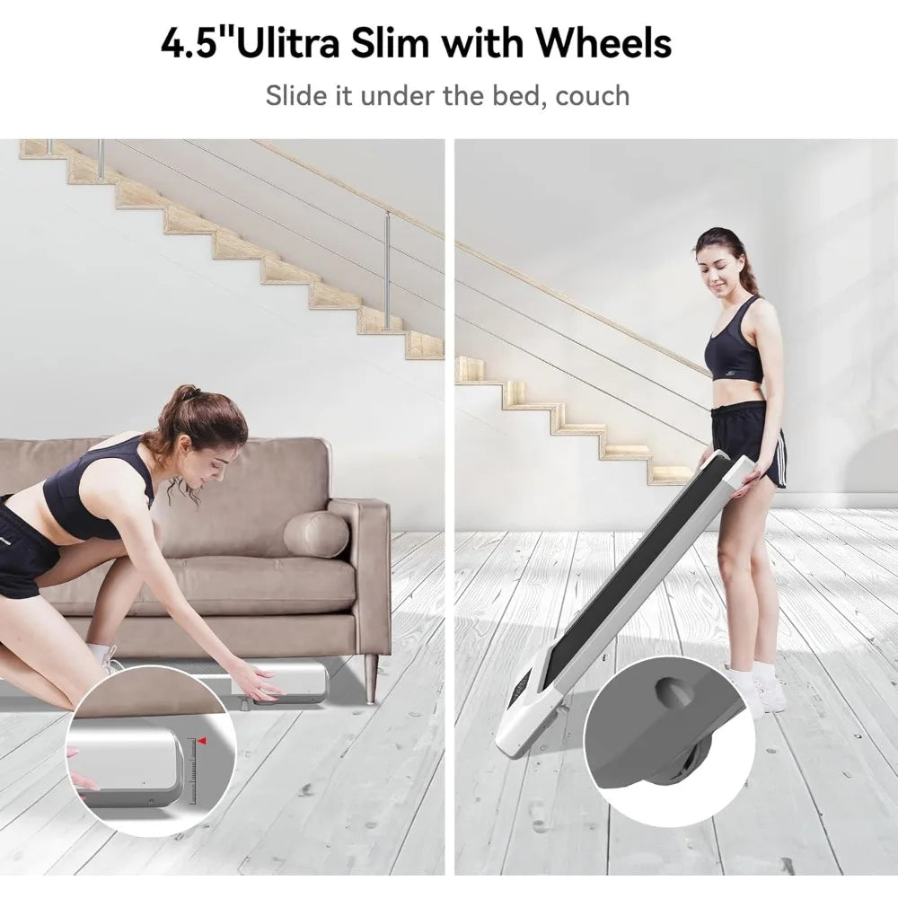 Portable Treadmill with Wheels for Cardio