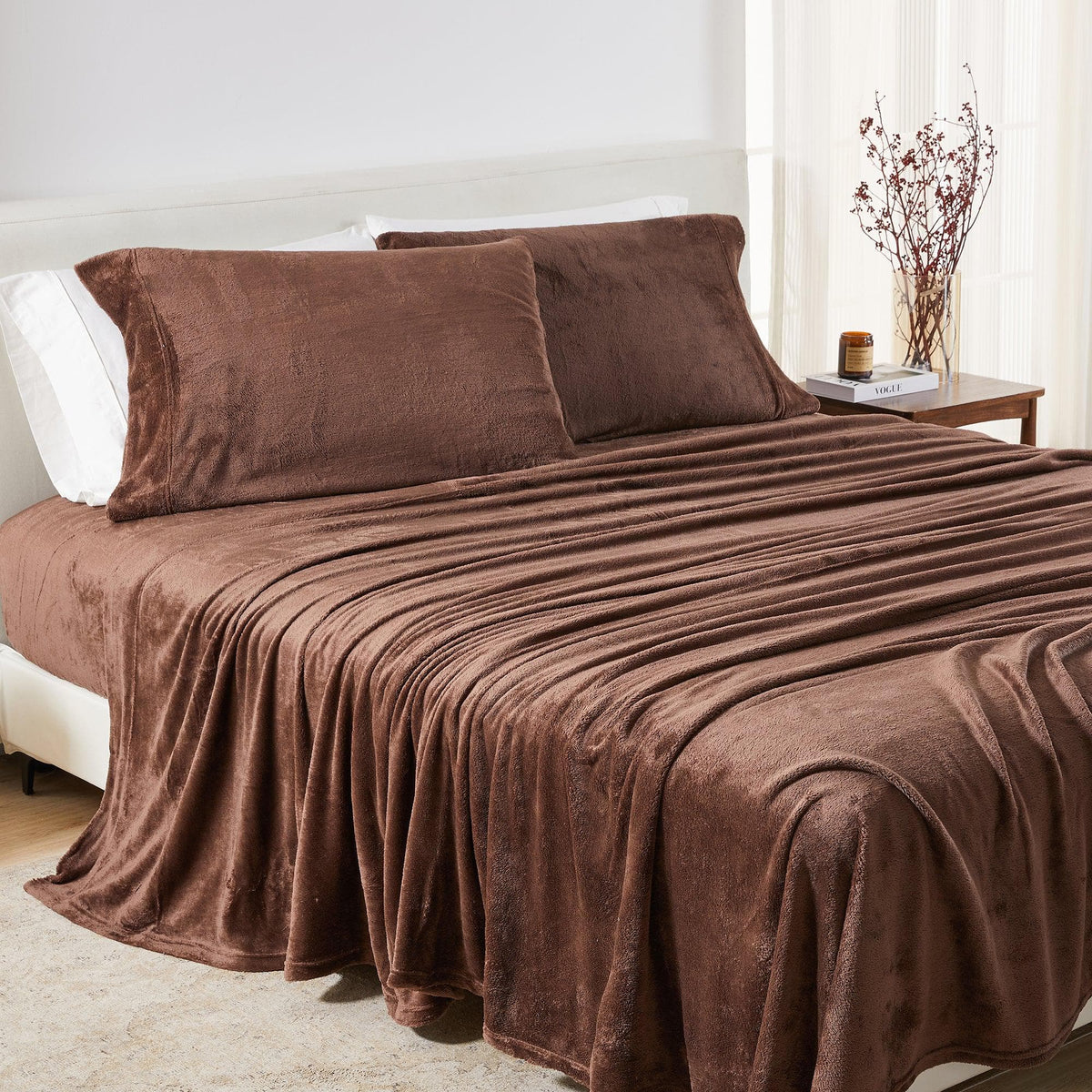 Solid Plush Sheet Set - Velvet Luxe Collection