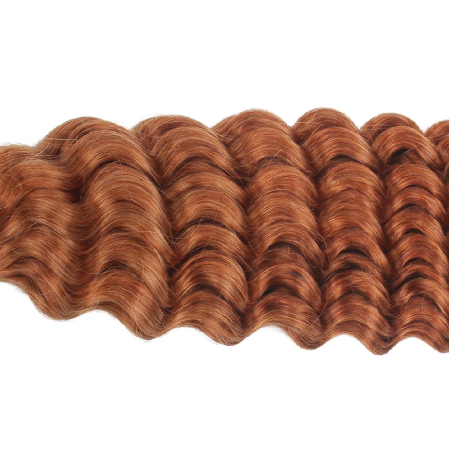 #350 Copper Deep Wave Bulk Braiding Hair