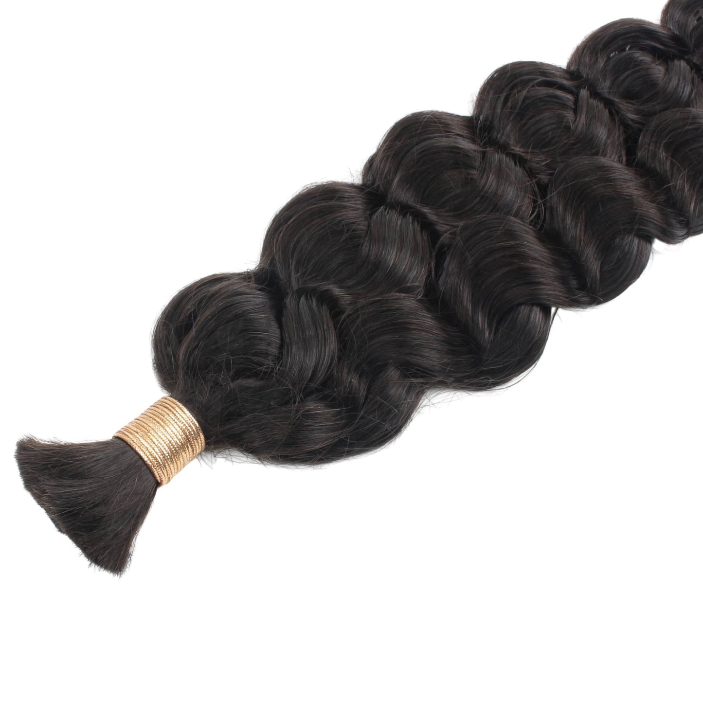 Natural 1B Latin Wave Bulk Braiding Hair