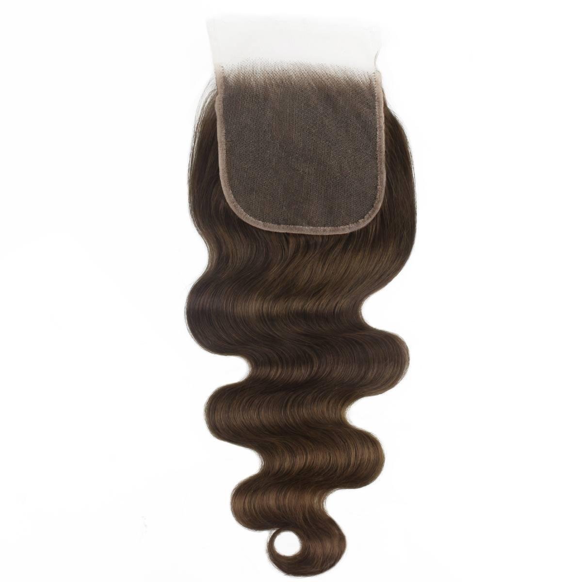 #4 Medium Brown Body Wave 5x5 HD Lace Closure