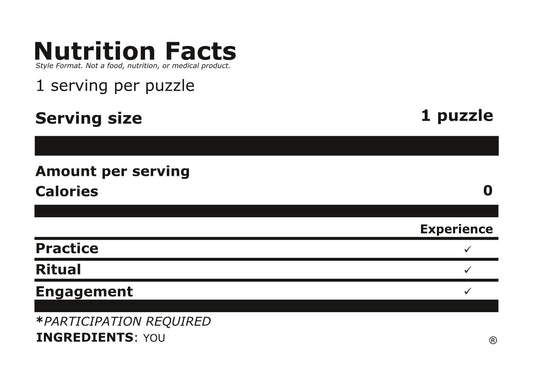 Nutrition Facts Style Format®