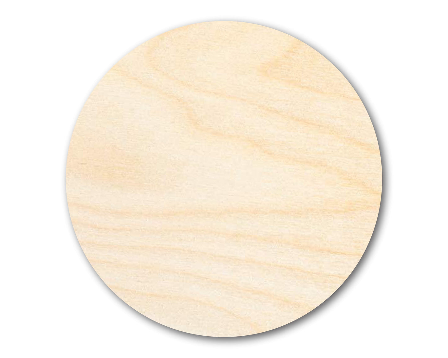 Unfinished Wood Circle Craft Cutout, Round | Up to 36"