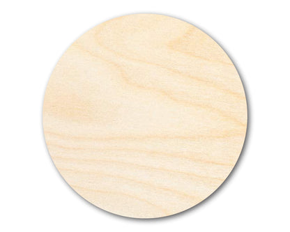 Unfinished Wood Circle Craft Cutout, Round | Up to 36"