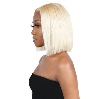 #613 Blonde Straight Bob 13x4 Transparent Lace Human Hair Wig