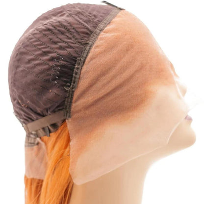 Cinnamon Straight Bob 13x4 Transparent Lace Front Human Hair Wig