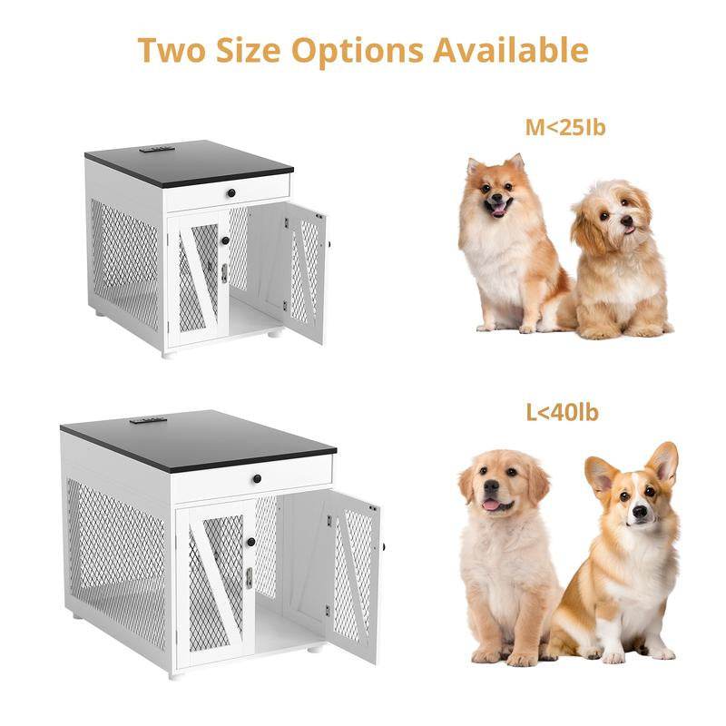 Dog Crate End Table Wtih Drawer