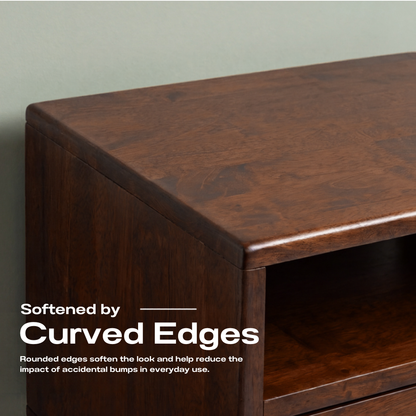 Savana Solid Wood Single-Drawer Nightstand