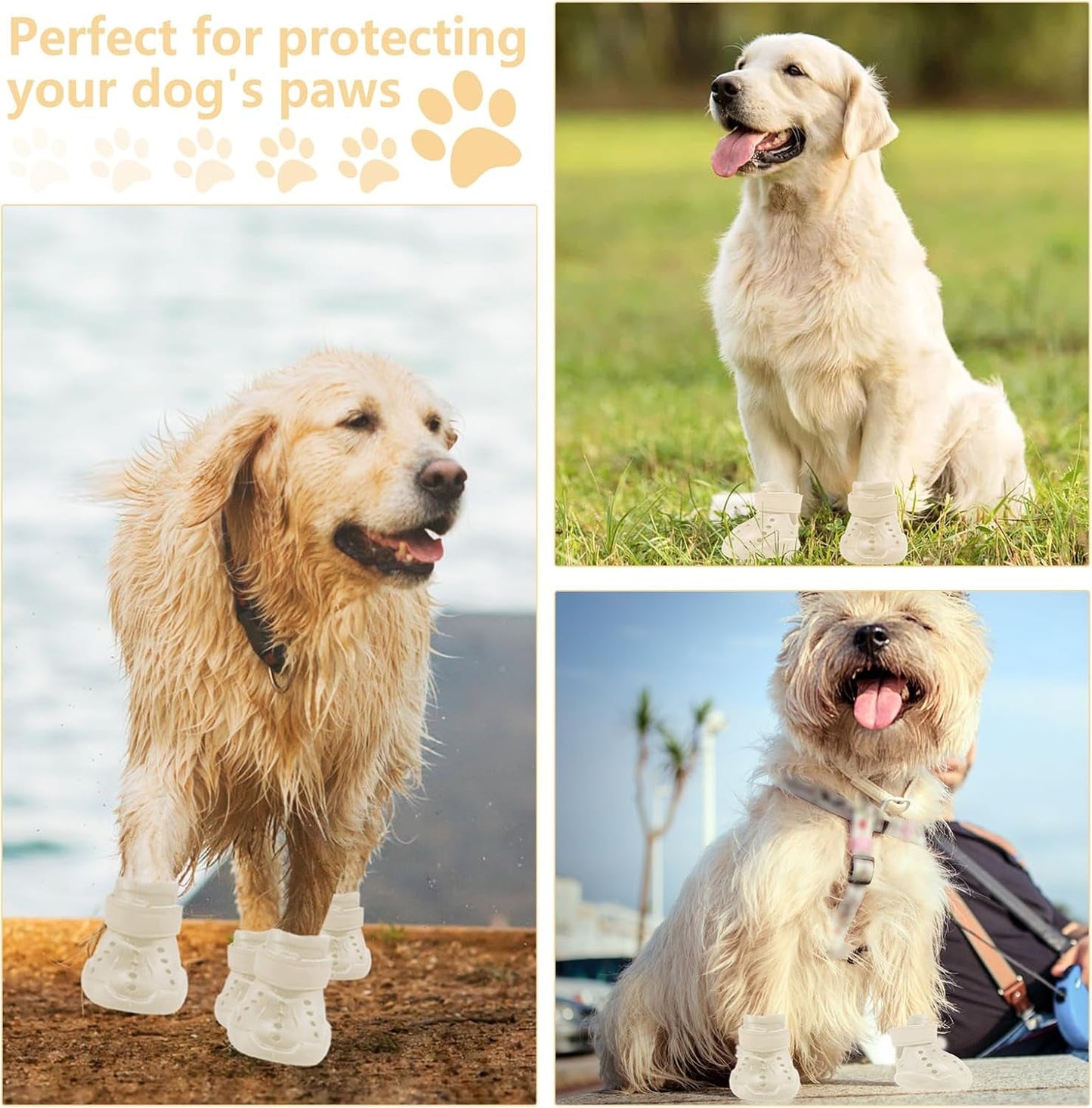 Indoor Dog Shoes for Paw Protection | Non-Slip, 4 Pack