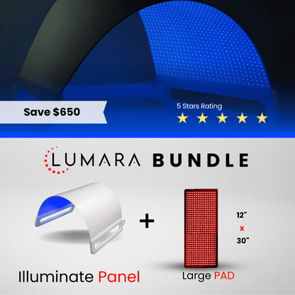 The Lumara Illuminate Blue Light Panel Supports Blemish Prone Skin