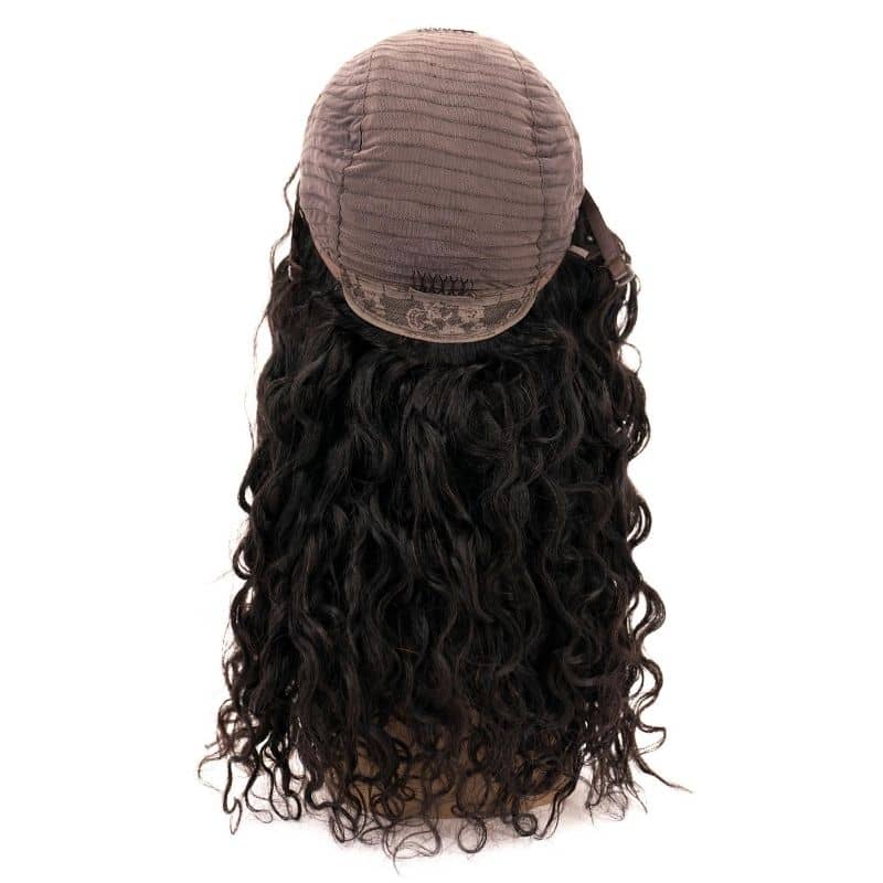 Beach Wave 4x4 Transparent Lace Human Hair Closure Wig