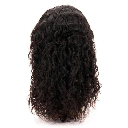 Messy Curl 4x4 Transparent Lace Human Hair Closure Wig