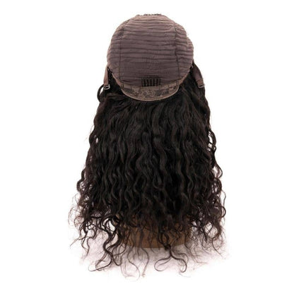Messy Curl 4x4 Transparent Lace Human Hair Closure Wig