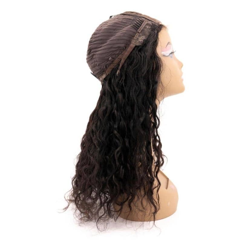 Messy Curl 4x4 Transparent Lace Human Hair Closure Wig