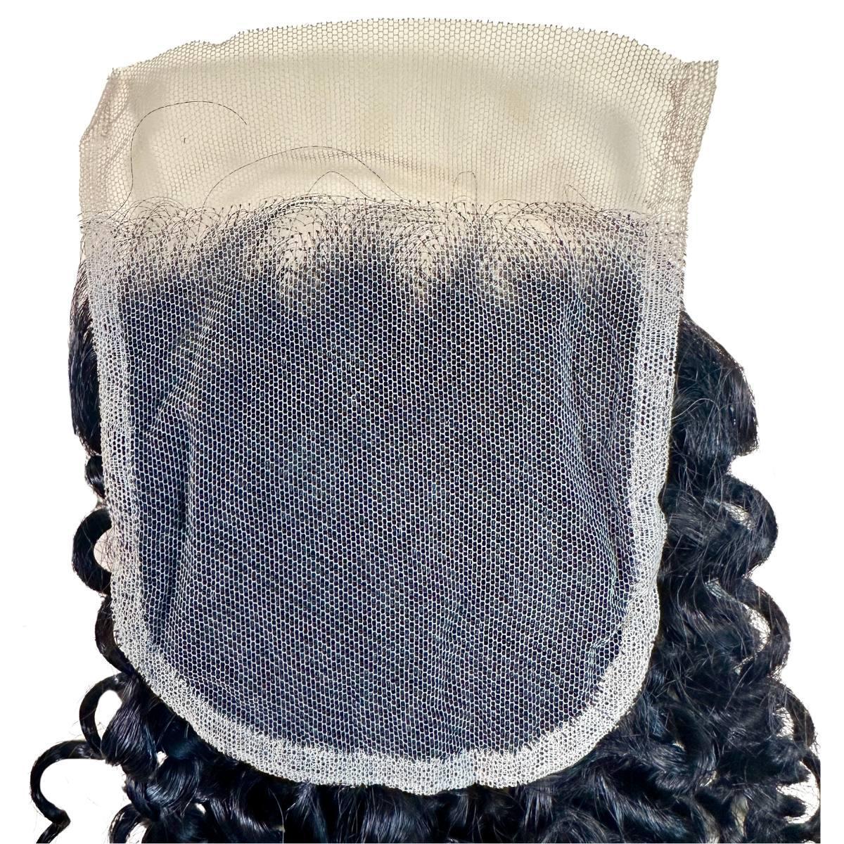 Textured Curly 4x4 Transparent Lace Human Hair Closure