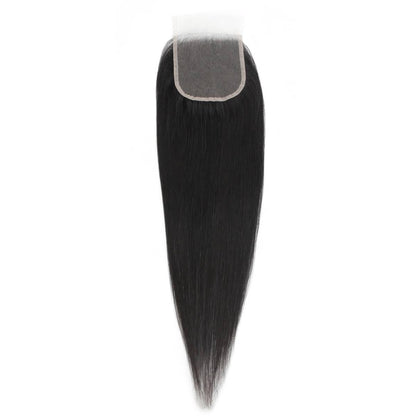 Brazilian Silky Straight 4x4 Transparent Lace Hair Closure