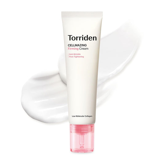 Torriden Cellmazing Firming Cream tube on a white background