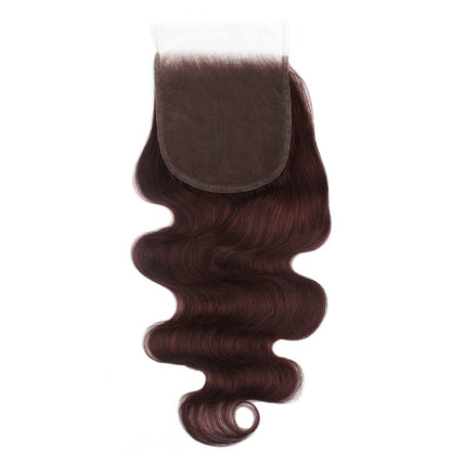 Burgundy Body Wave 5x5 HD Lace Closure