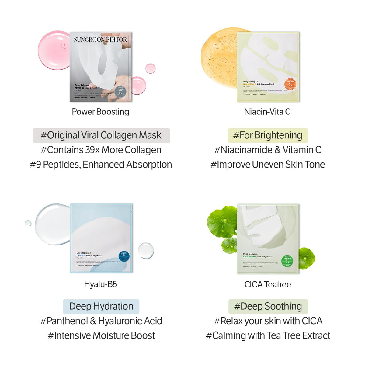Sungboon Editor Deep Collagen Niacin-Vita C Brightening Mask