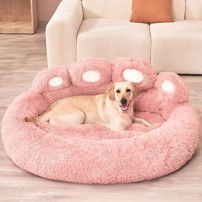 Big Paw Plush Washable Dog & Cat Bed