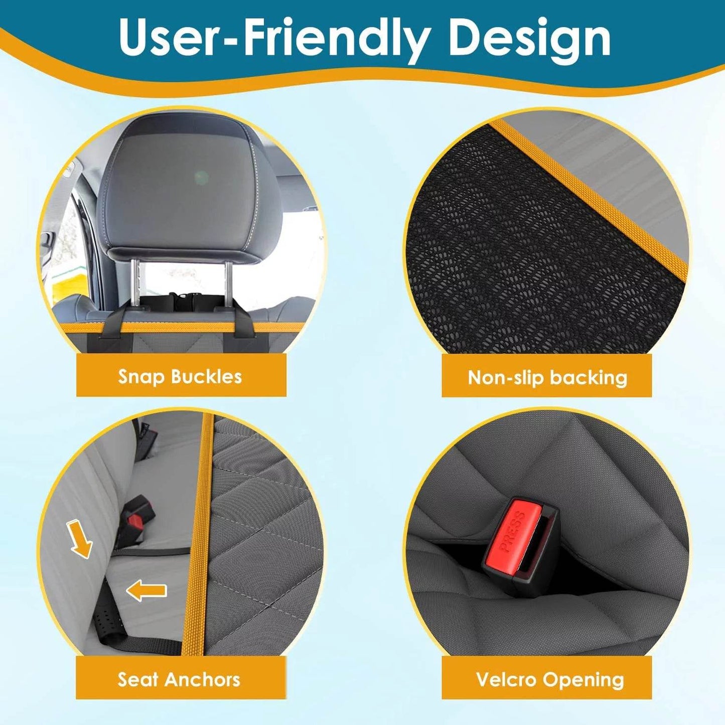 Waterproof Dog Car Seat Cover Hammock | The Max & Rex Collection