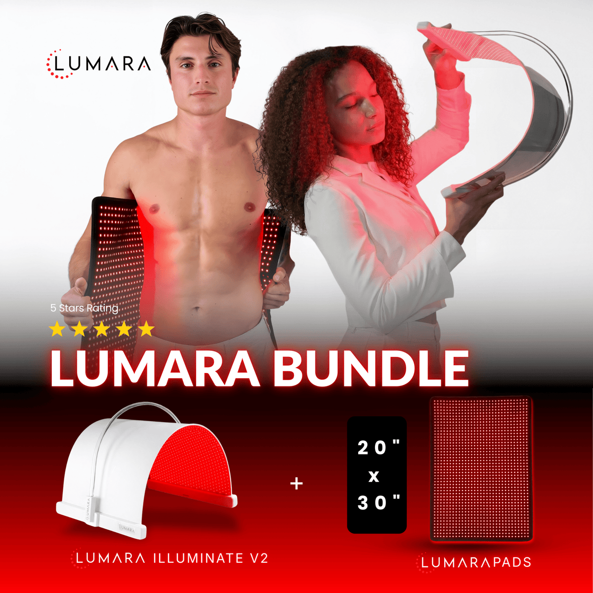 Lumara Illuminate V2 Red Light Panel for Skin Rejeuvination Support