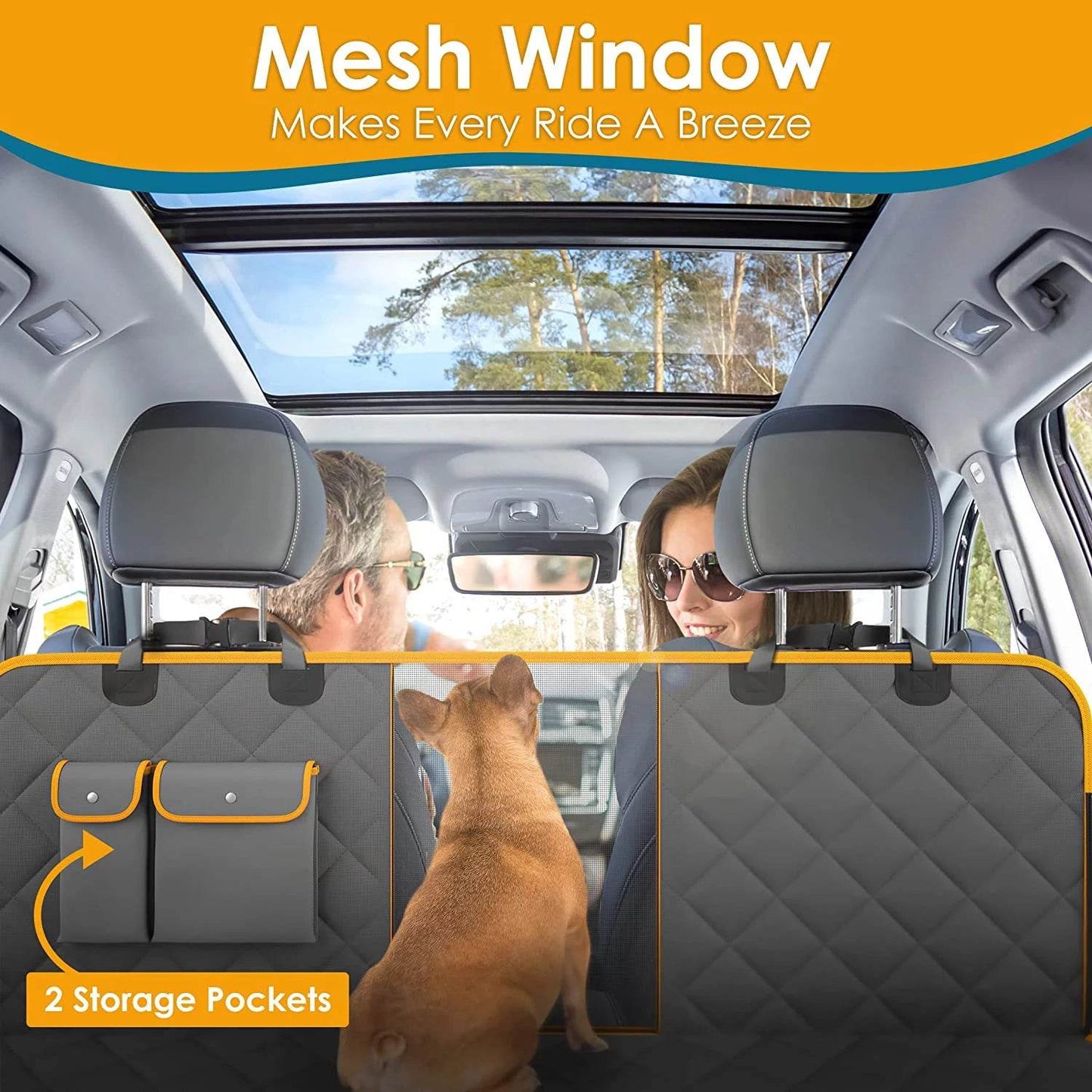 Waterproof Dog Car Seat Cover Hammock | The Max & Rex Collection