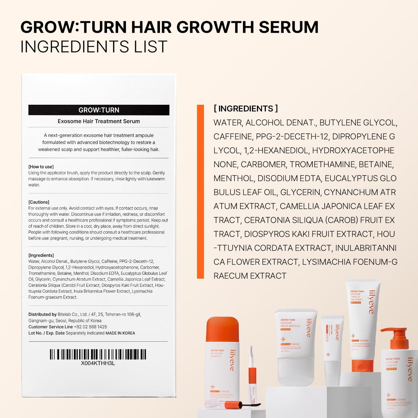 Lilyeve Grow Turn Exosome Brush Nourishing Treatment