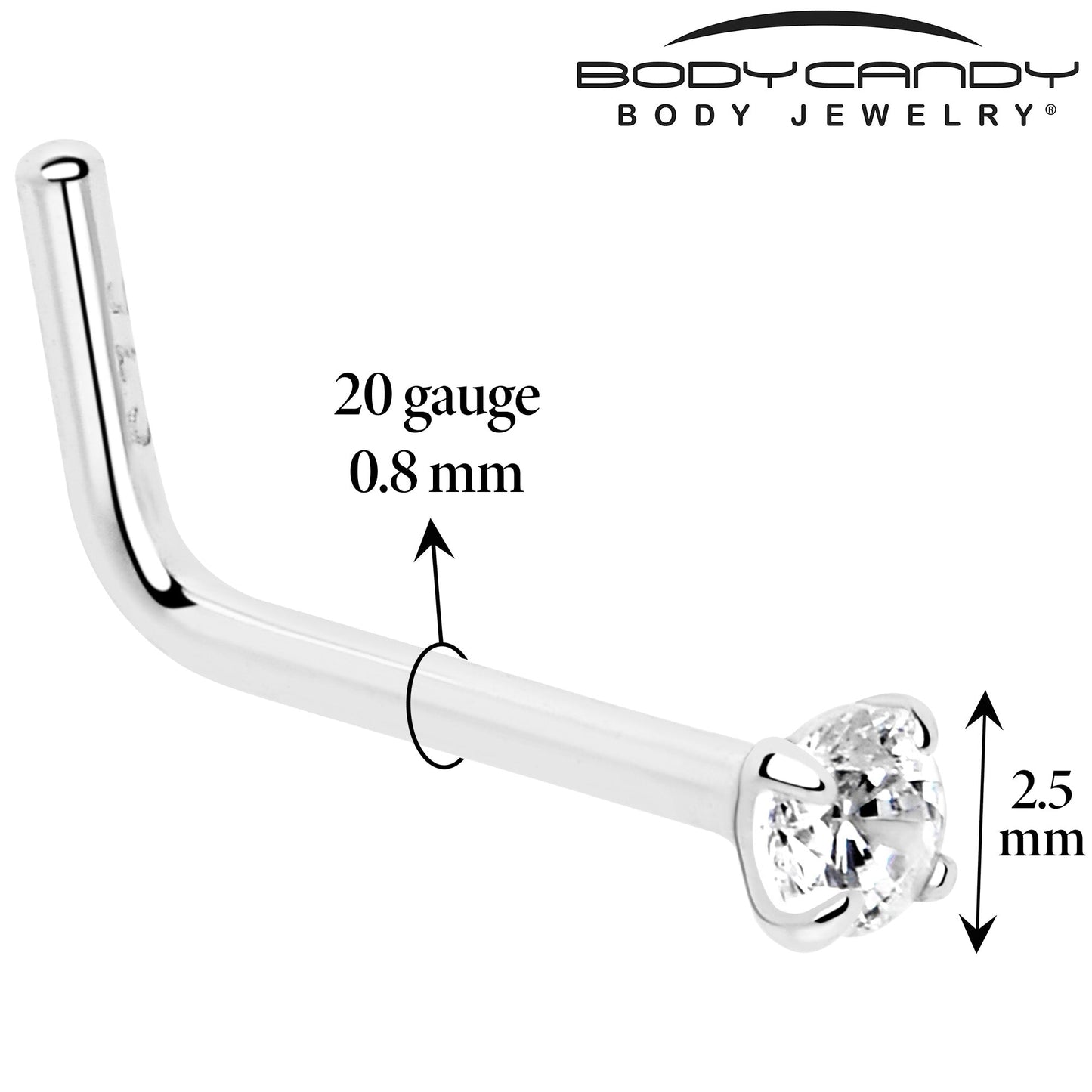 Gold Plated Sterling Silver Nose Ring