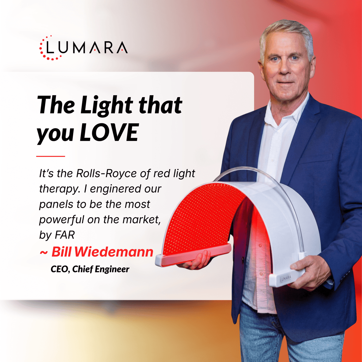 Lumara Illuminate V2 Red Light Panel for Skin Rejeuvination Support