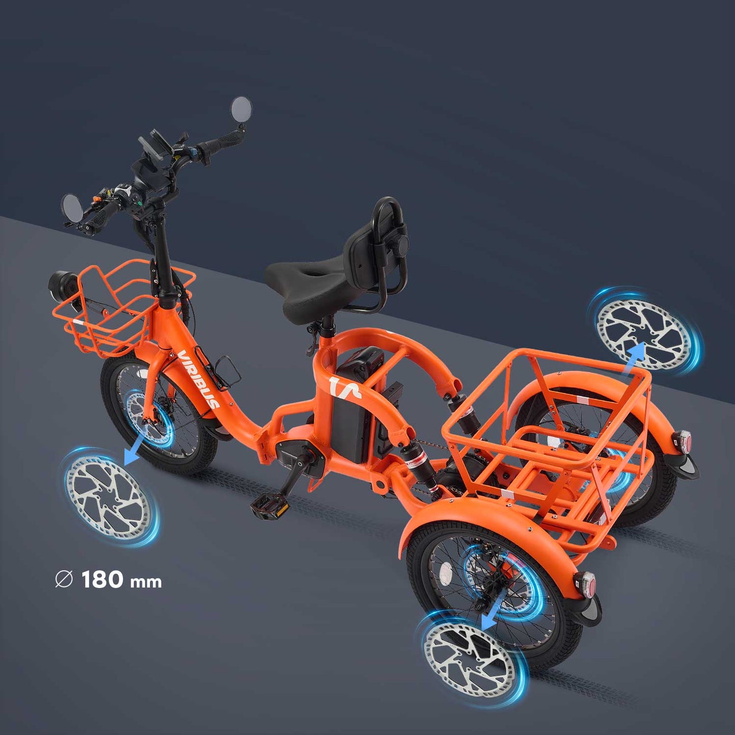 Compact Folding Electric Tricycle, FC2 | Viribus