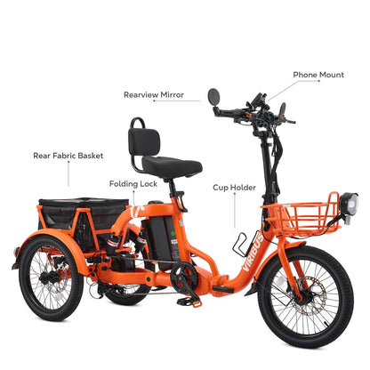 Compact Folding Electric Tricycle, FC2 | Viribus