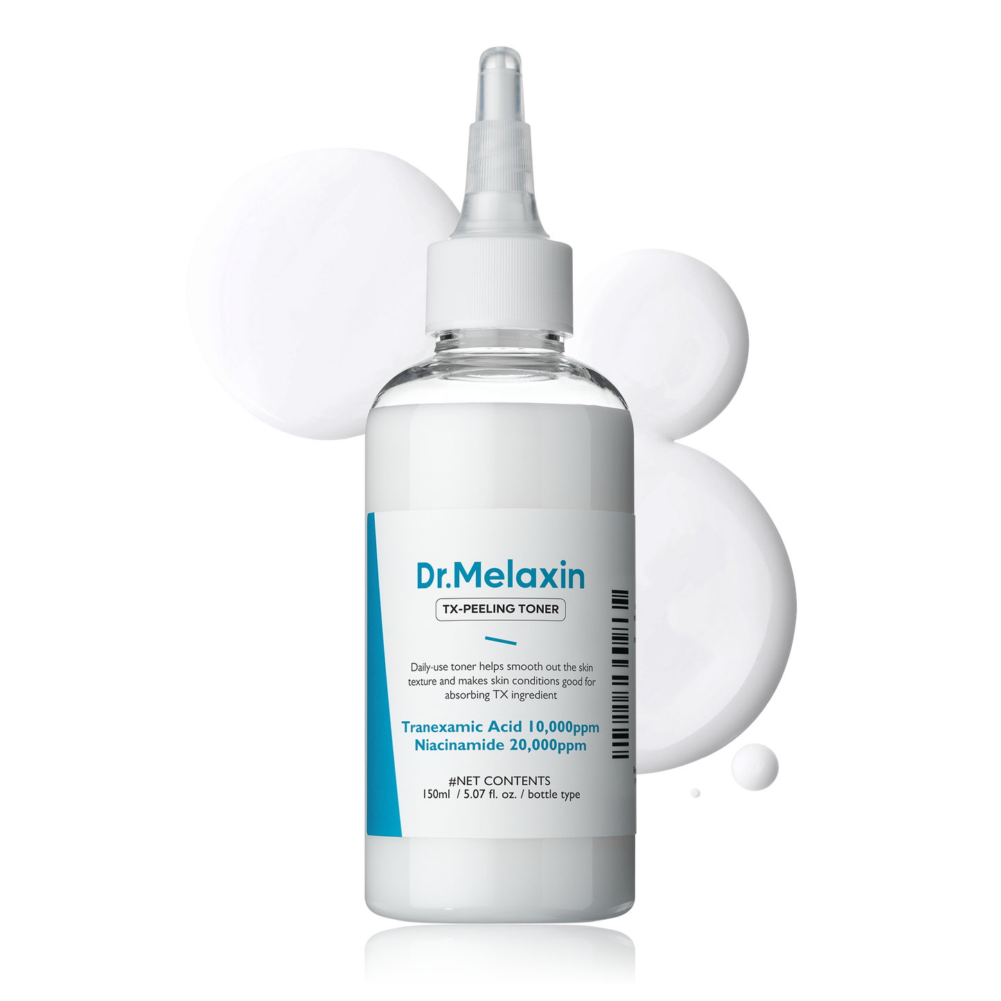 Dr. Melaxin TX-Peeling Toner bottle on a white background