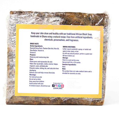 African Black Soap with Natural Ingredients