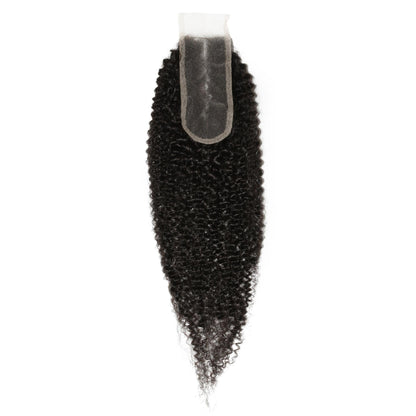 Afro Textured 2x6 Transparent Lace Human Hair Closure