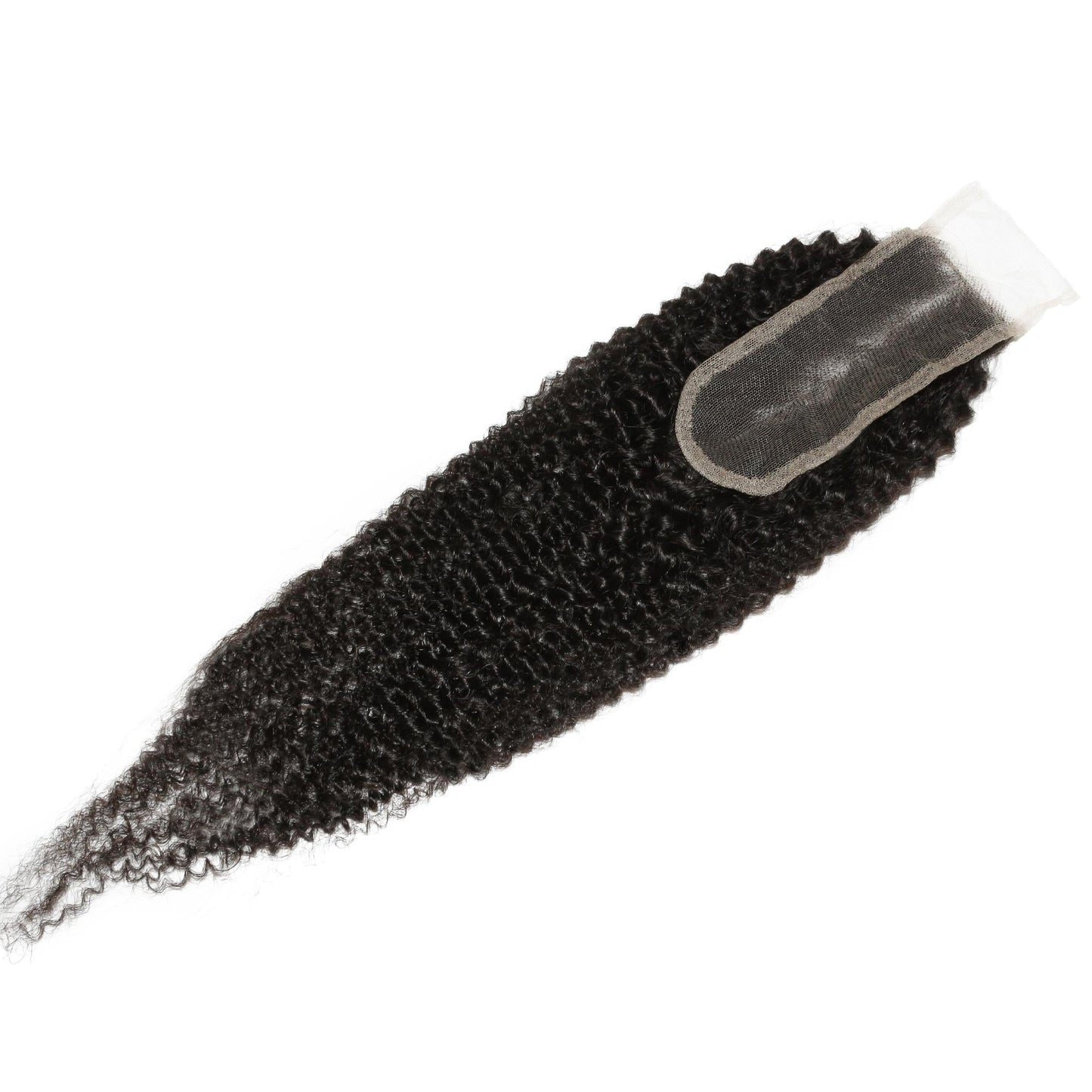 Afro Textured 2x6 Transparent Lace Human Hair Closure