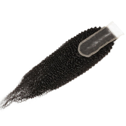 Afro Textured 2x6 Transparent Lace Human Hair Closure