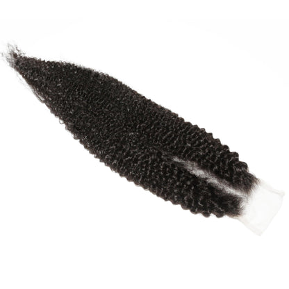 Afro Textured 2x6 Transparent Lace Human Hair Closure