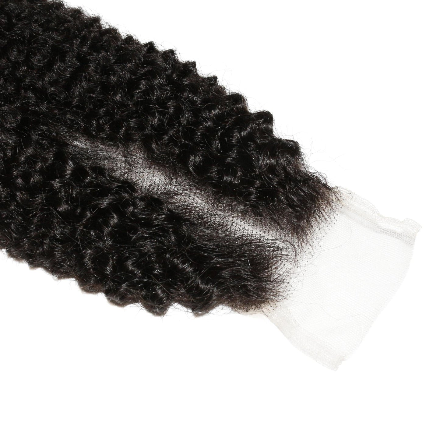 Afro Textured 2x6 Transparent Lace Human Hair Closure