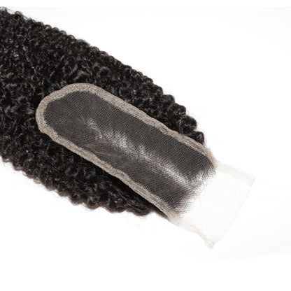Afro Textured 2x6 Transparent Lace Human Hair Closure