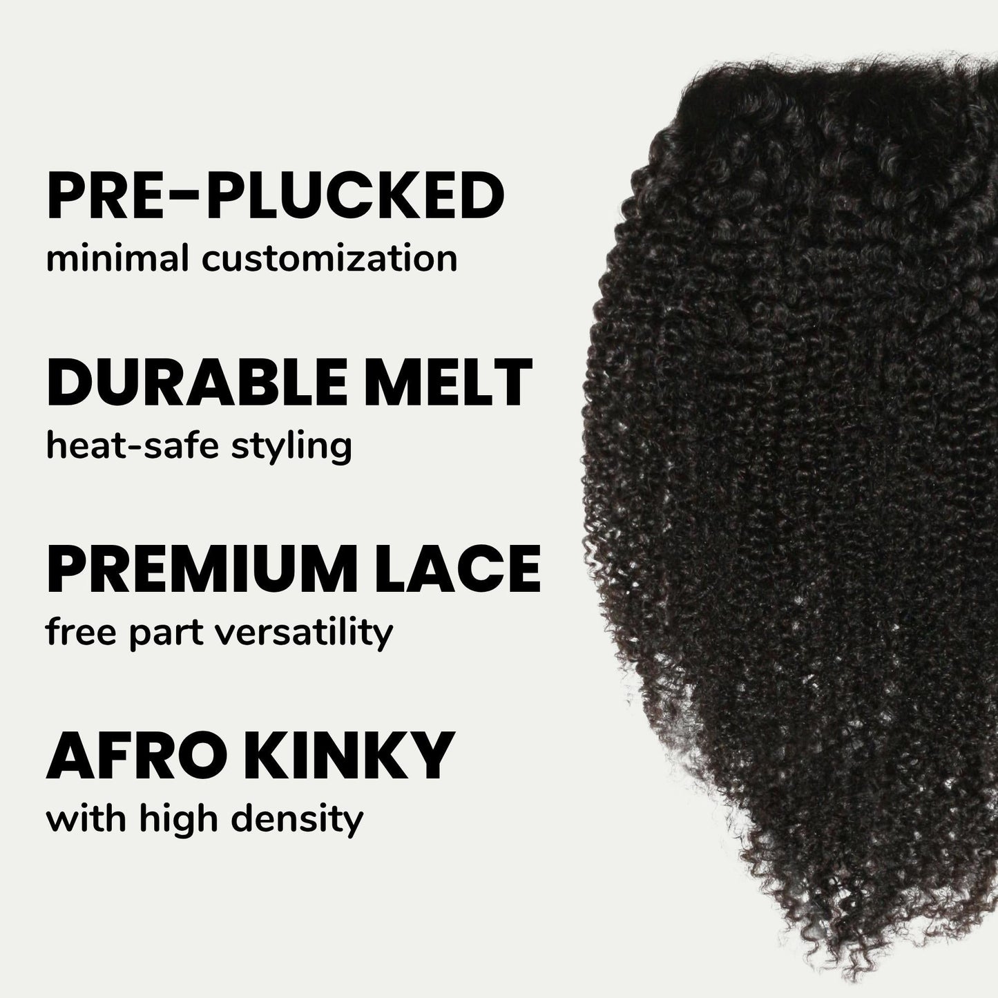 Afro Textured 7x7 HD Lace Closure