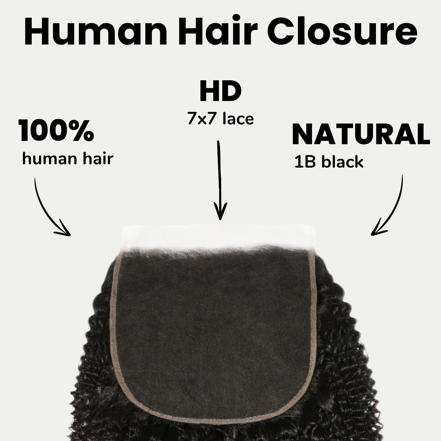 Afro Textured 7x7 HD Lace Closure