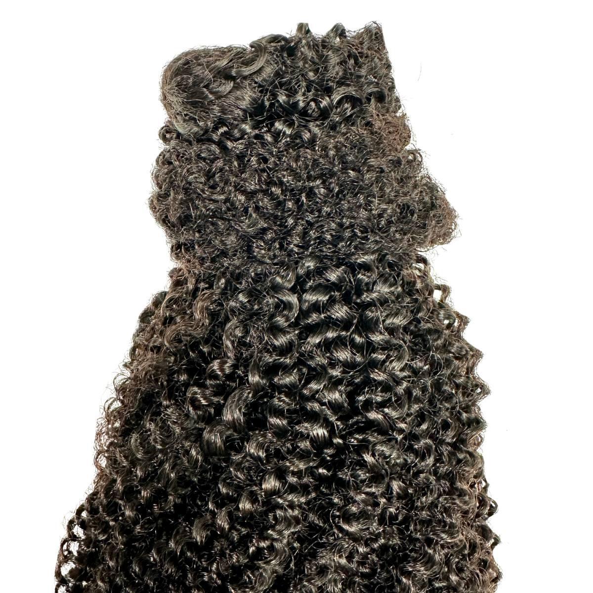 Afro Textured Curly 100% Human Hair Ponytail Extension