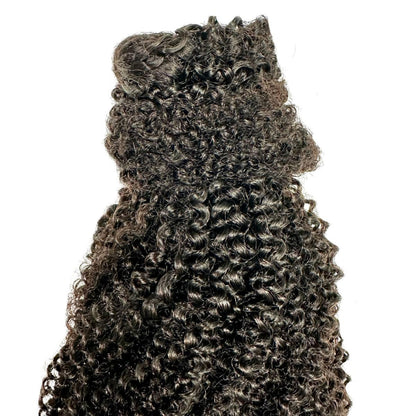 Afro Textured Curly 100% Human Hair Ponytail Extension