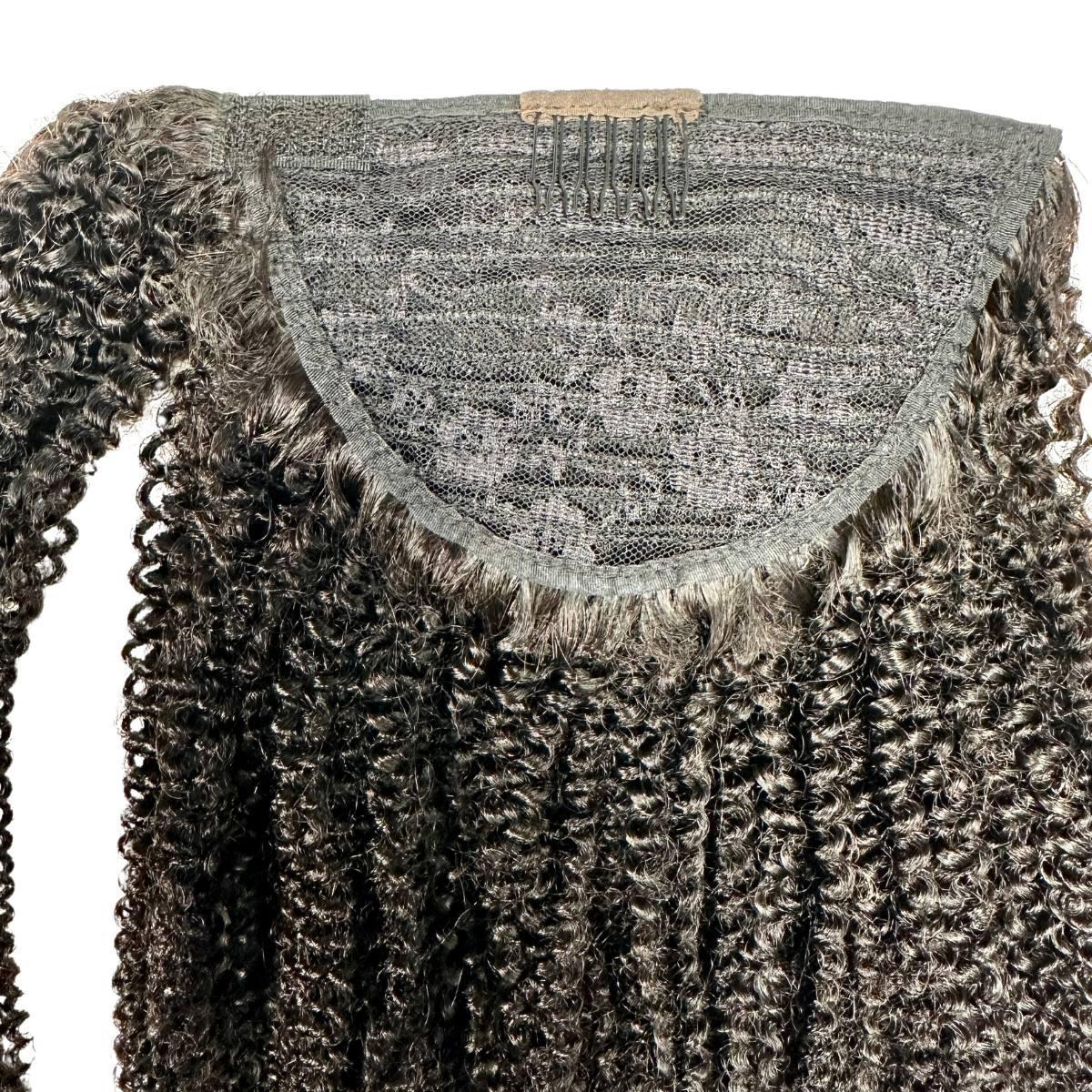 Afro Textured Curly 100% Human Hair Ponytail Extension