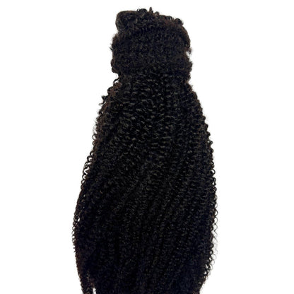 Afro Textured Curly 100% Human Hair Ponytail Extension
