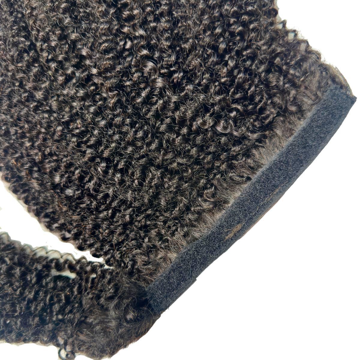 Afro Textured Curly 100% Human Hair Ponytail Extension